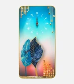 Abstract Clock, Feather Geometric Clock, Modern Decorative Wall Art for Home & Office