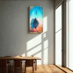 Abstract Clock, Feather Geometric Clock, Modern Decorative Wall Art for Home & Office - Image 5