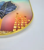 Acrylic Clock Feather Geometric, Elegant Modern Decorative Wall Art for Home & Office - Image 7