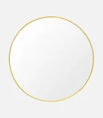Fluid Mirror 15' Crystal Round Bathroom Mirror for Over Sink, Decorative Circle Mirrors for Living Room, Bedroom.