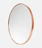 Fluid Mirror 15' Crystal Round Bathroom Mirror for Over Sink, Decorative Circle Mirrors for Living Room, Bedroom. - Image 4